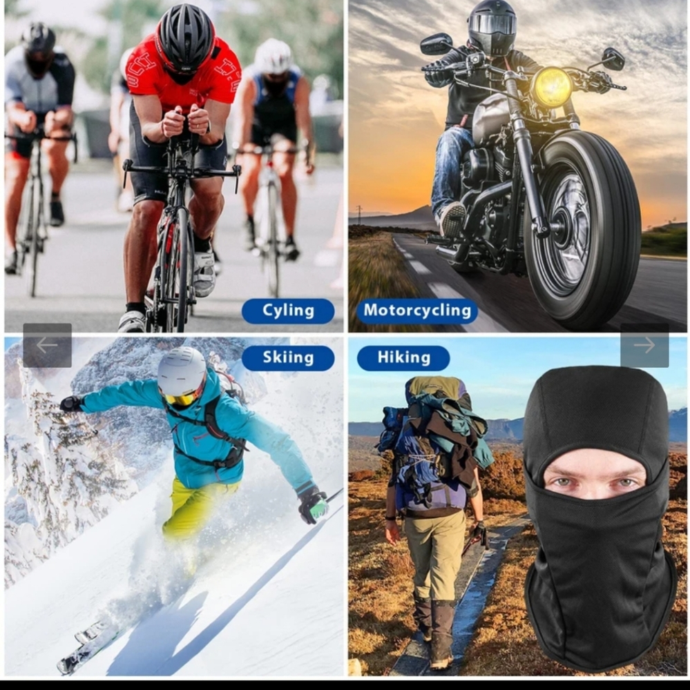 🆕 Sheverch Balaclava Unisex Purple Face/Ski Mask Motorcycle, Cycling, NEW - Picture 6 of 7